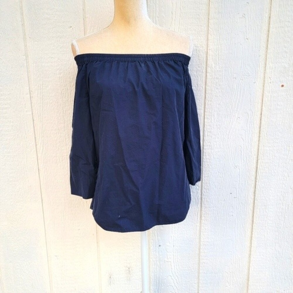 uniqlo black off the shoulder top sz xs